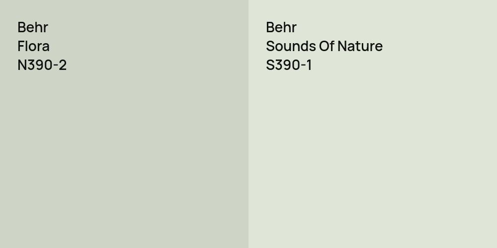 Behr Flora vs. Behr Sounds Of Nature