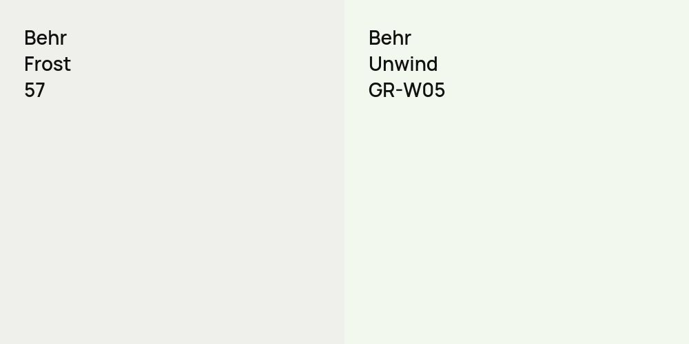 Behr Frost vs. Behr Unwind