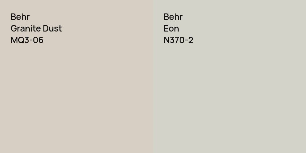 Behr Granite Dust vs. Behr Eon