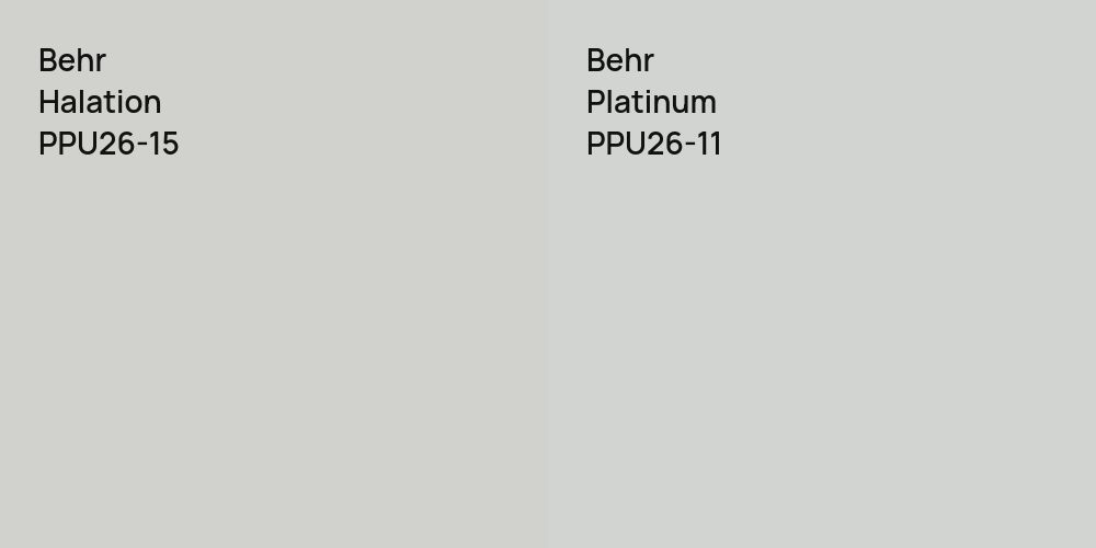 Behr Halation vs. Behr Platinum