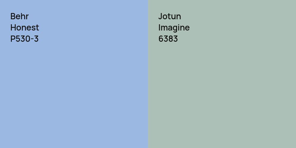 Behr Honest vs. Jotun Imagine