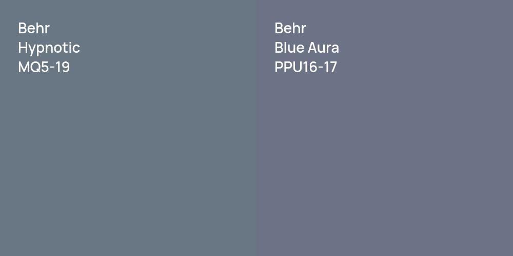 Behr Hypnotic vs. Behr Blue Aura