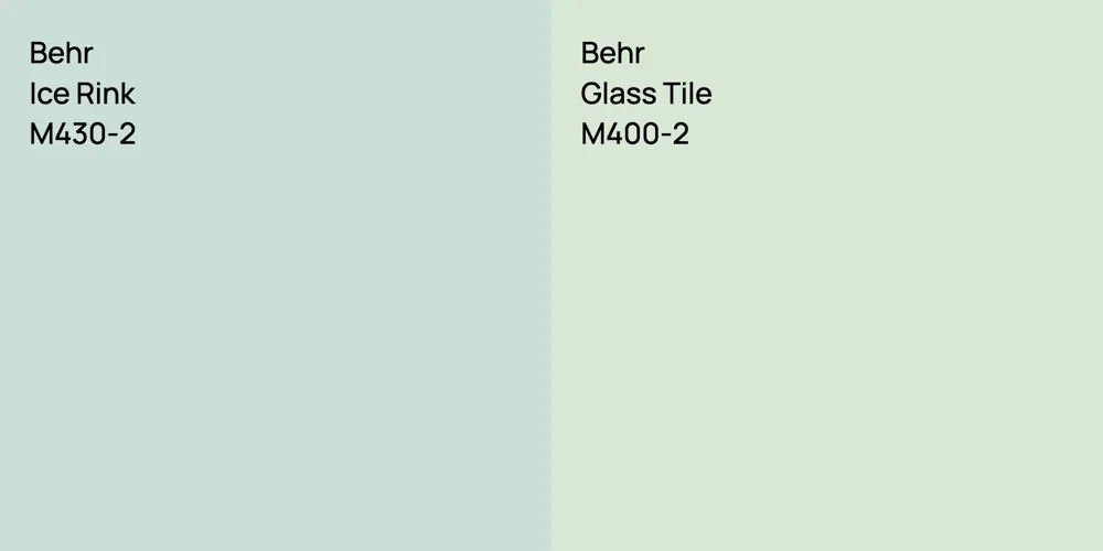 Behr Ice Rink vs. Behr Glass Tile