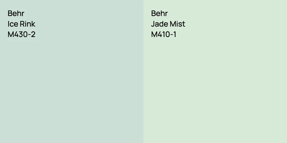 Behr Ice Rink vs. Behr Jade Mist