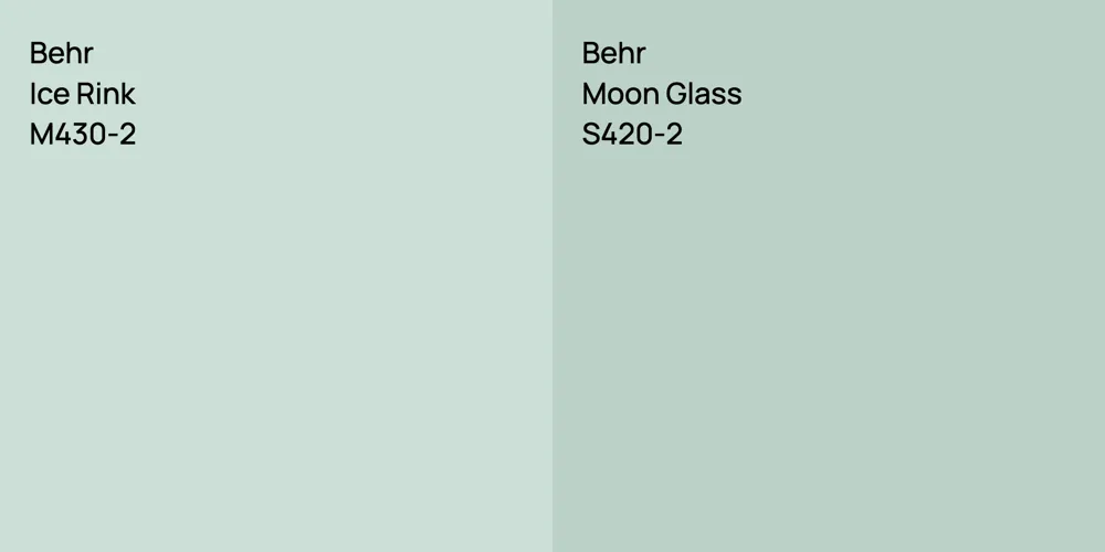 Behr Ice Rink vs. Behr Moon Glass