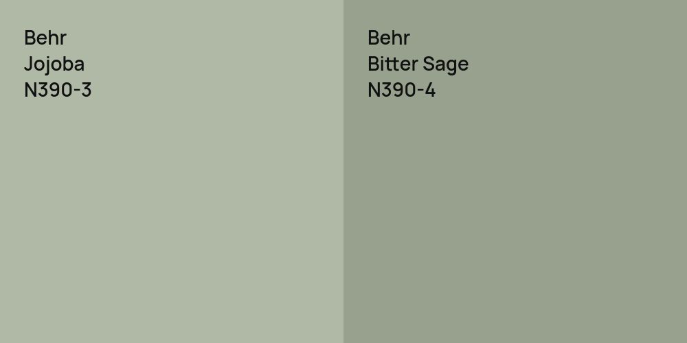 Behr Jojoba vs. Behr Bitter Sage