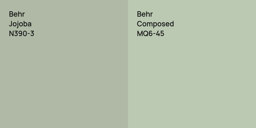 Behr Jojoba vs. Behr Composed