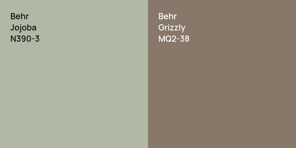 Behr Jojoba vs. Behr Grizzly