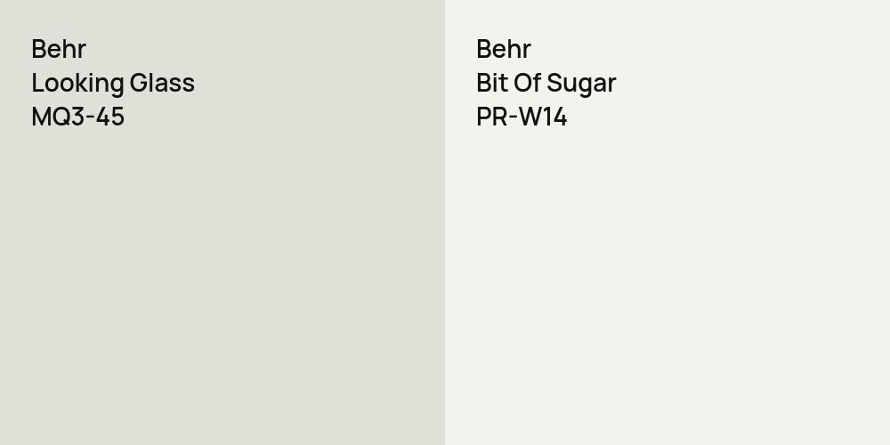 Behr Looking Glass vs. Behr Bit Of Sugar