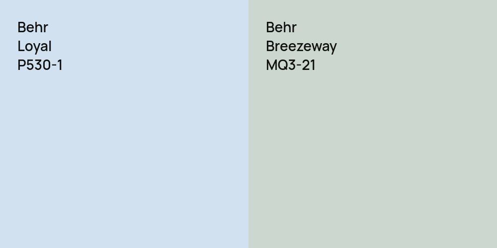 Behr Loyal vs. Behr Breezeway