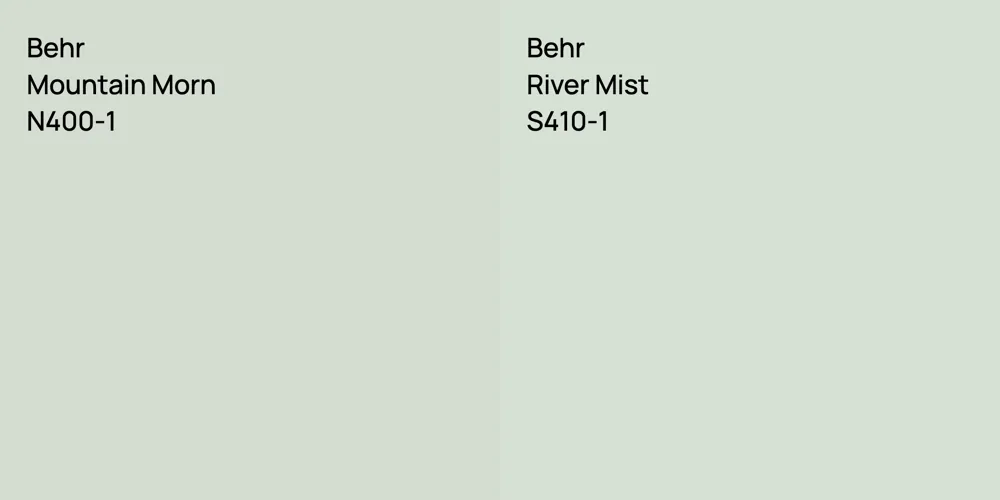 Behr Mountain Morn vs. Behr River Mist