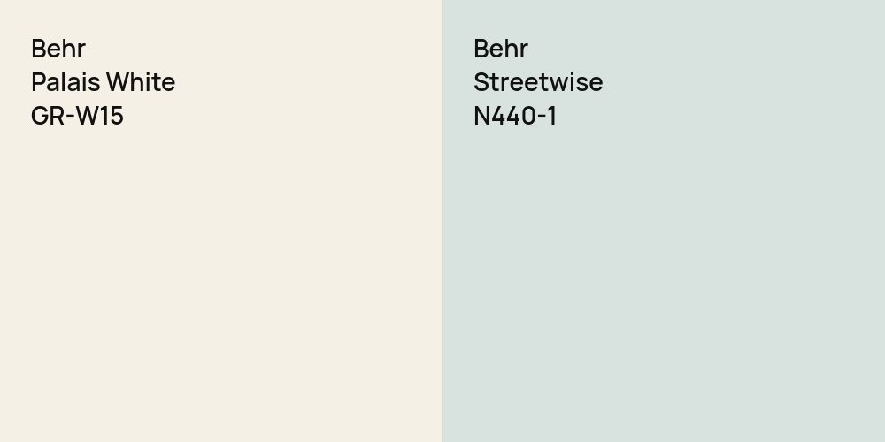 Behr Palais White vs. Behr Streetwise