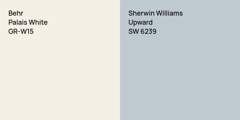 Behr Palais White vs. Sherwin Williams Upward