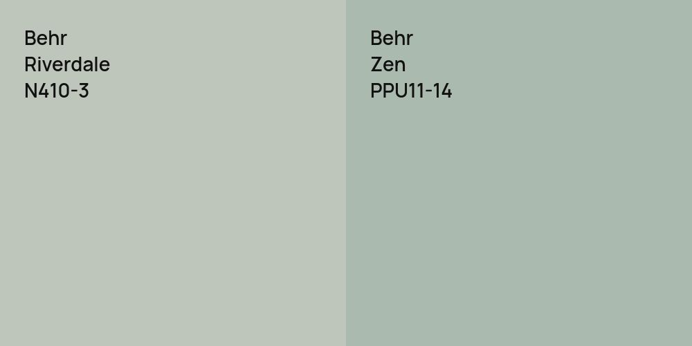 Behr Riverdale vs. Behr Zen