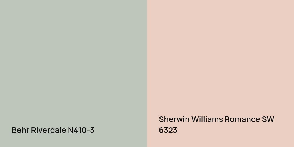 Behr Riverdale vs. Sherwin Williams Romance