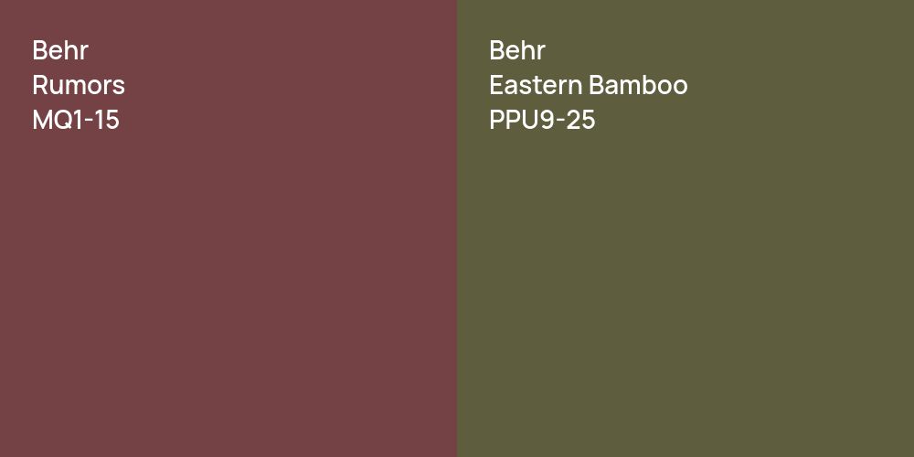 Behr Rumors vs. Behr Eastern Bamboo