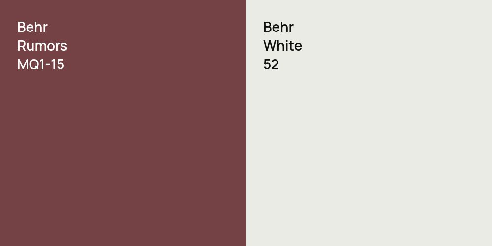 Behr Rumors vs. Behr White