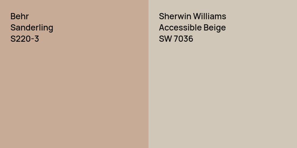 Behr Sanderling vs. Sherwin Williams Accessible Beige