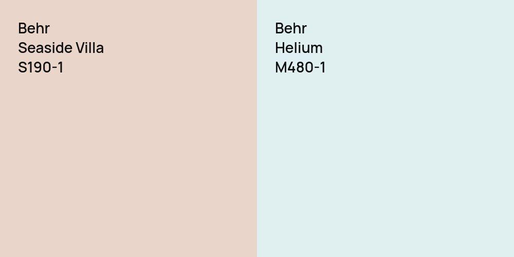 Behr Seaside Villa vs. Behr Helium