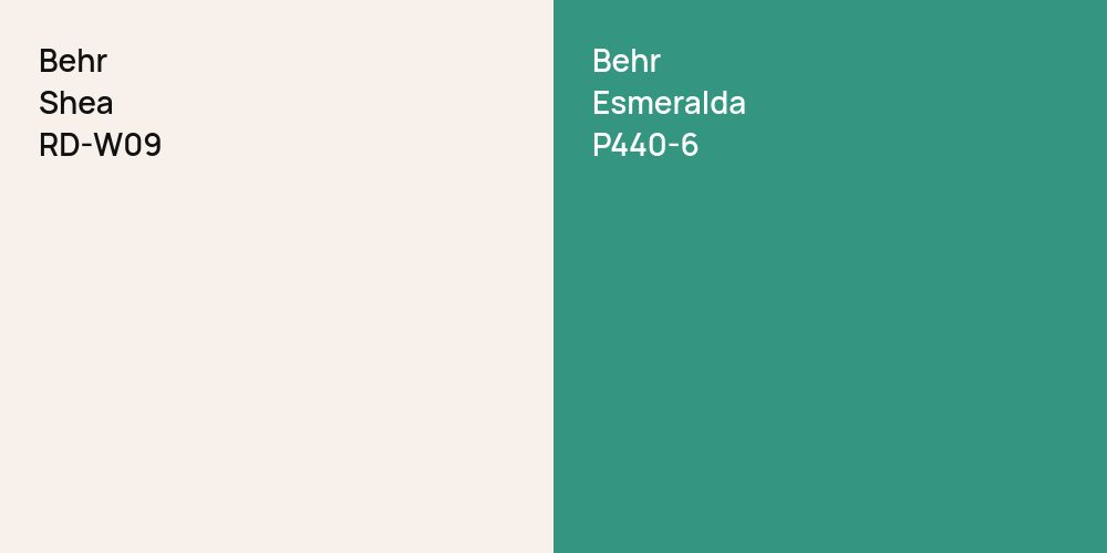 Behr Shea vs. Behr Esmeralda