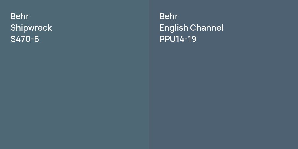 Behr Shipwreck vs. Behr English Channel