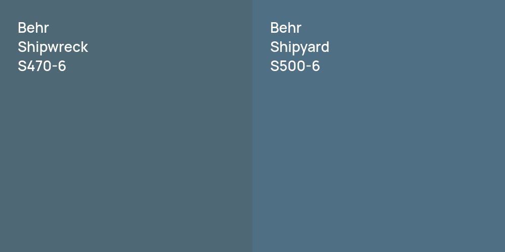 Behr Shipwreck vs. Behr Shipyard