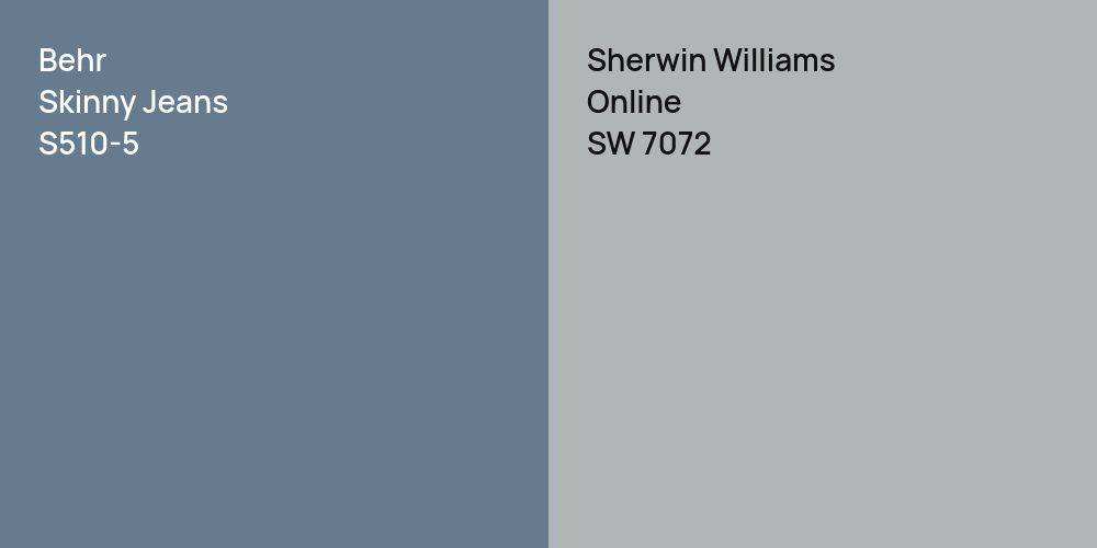 Behr Skinny Jeans vs. Sherwin Williams Online