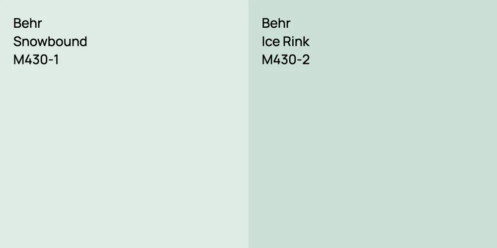 Behr Snowbound vs. Behr Ice Rink