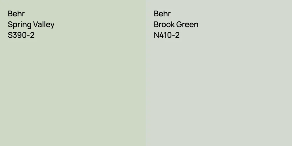 Behr Spring Valley vs. Behr Brook Green