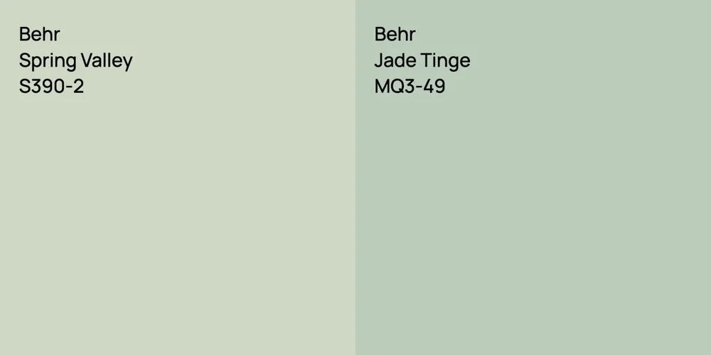 Behr Spring Valley vs. Behr Jade Tinge