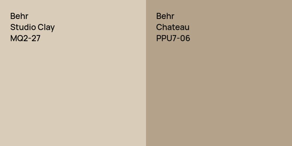 Behr Studio Clay vs. Behr Chateau