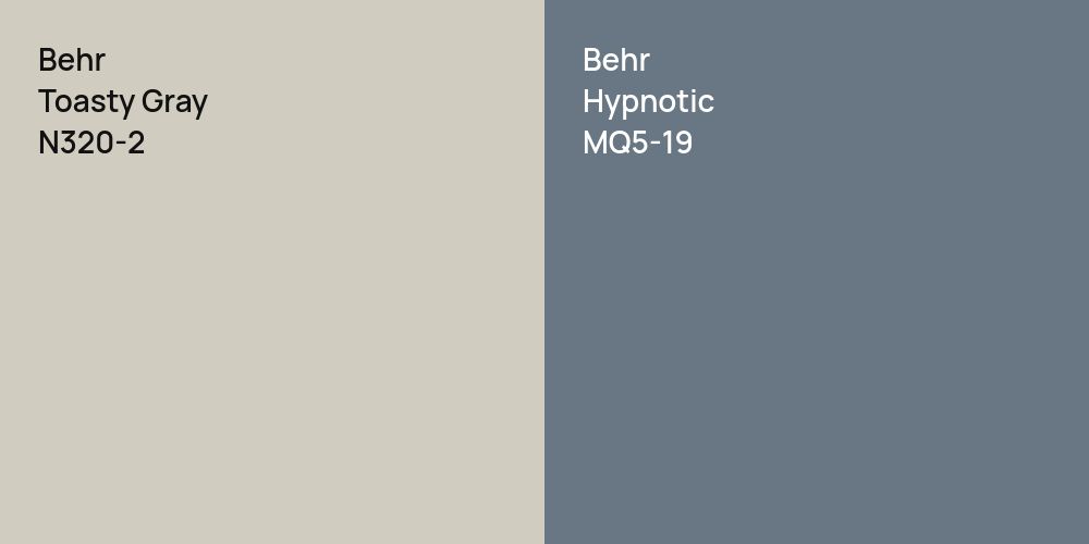 Behr Toasty Gray vs. Behr Hypnotic