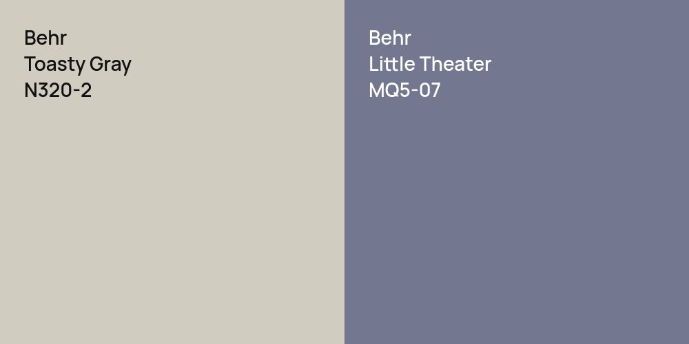 Behr Toasty Gray vs. Behr Little Theater