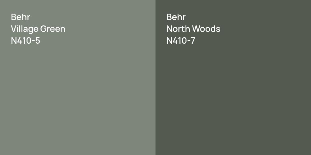 Behr Village Green vs. Behr North Woods