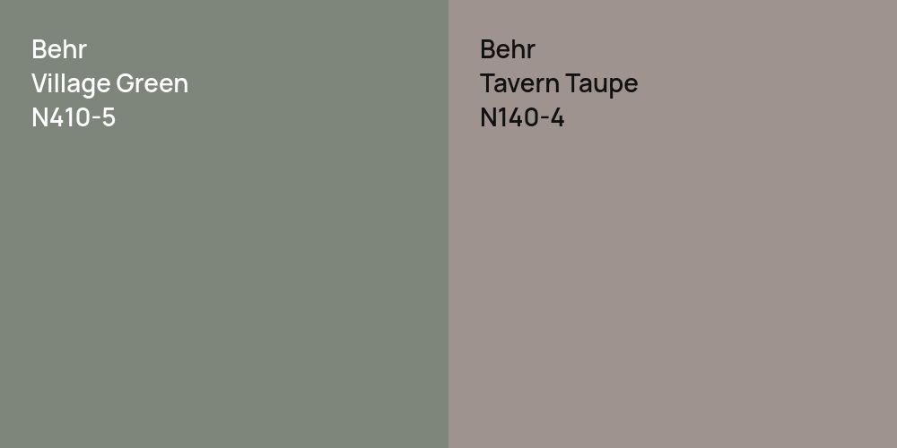 Behr Village Green vs. Behr Tavern Taupe