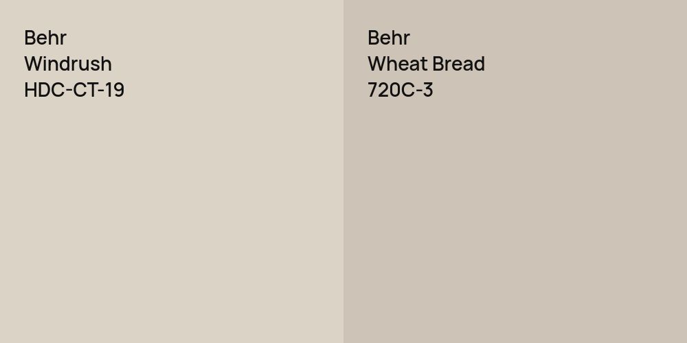 Behr Windrush vs. Behr Wheat Bread