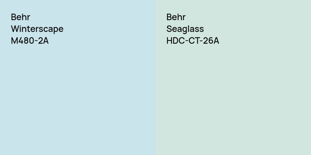 Behr Winterscape vs. Behr Seaglass