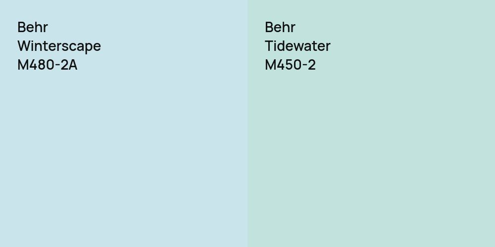 Behr Winterscape vs. Behr Tidewater