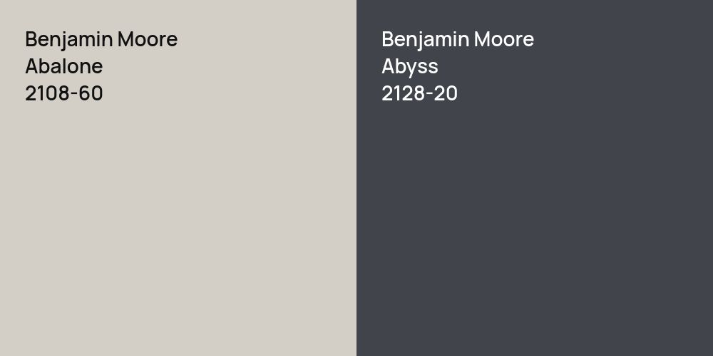 Benjamin Moore Abalone vs. Benjamin Moore Abyss