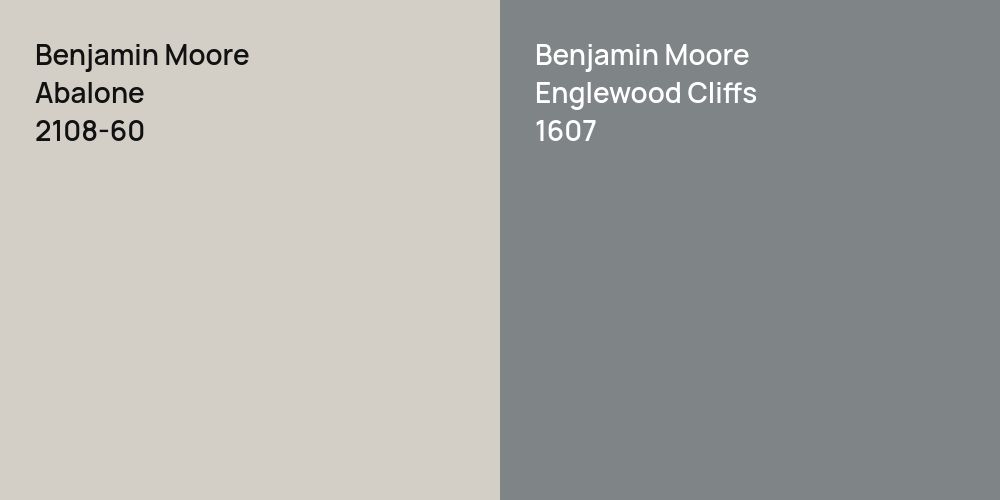 Benjamin Moore Abalone vs. Benjamin Moore Englewood Cliffs