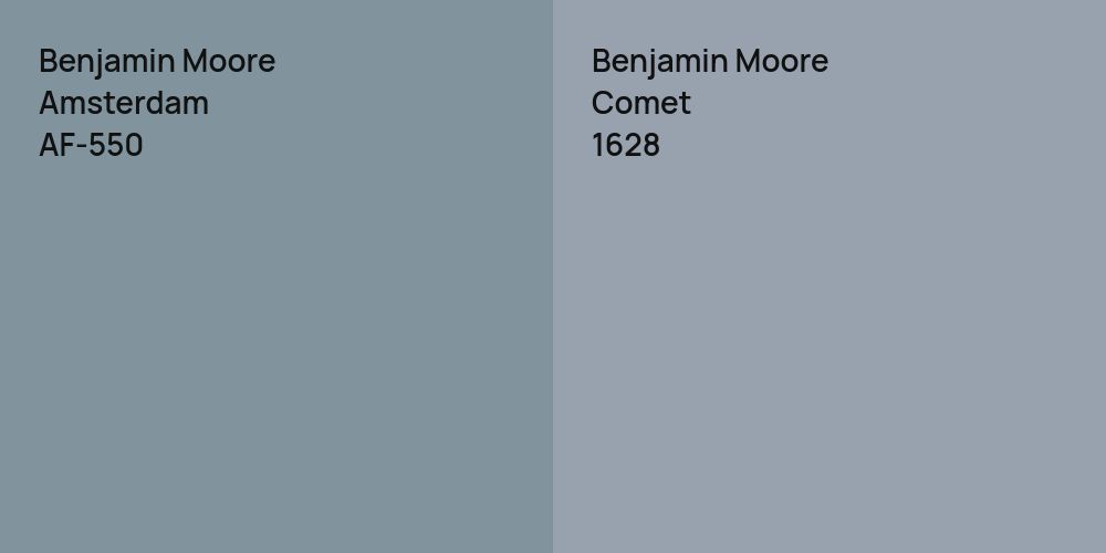 Benjamin Moore Amsterdam vs. Benjamin Moore Comet