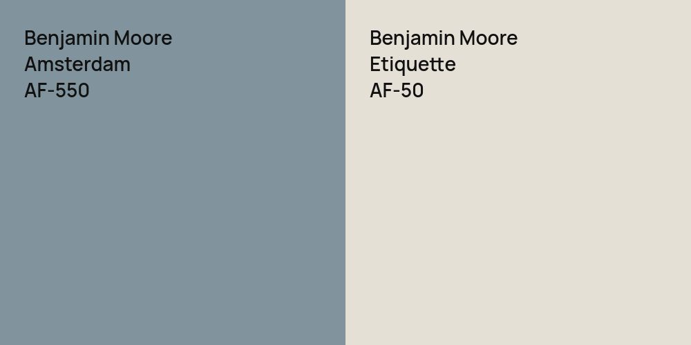 Benjamin Moore Amsterdam vs. Benjamin Moore Etiquette