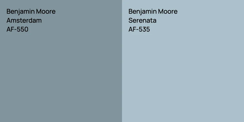 Benjamin Moore Amsterdam vs. Benjamin Moore Serenata