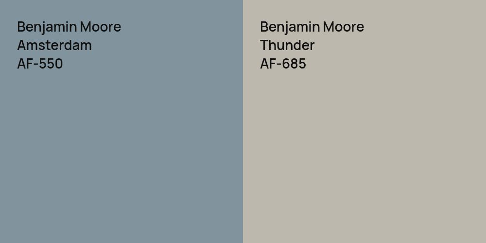 Benjamin Moore Amsterdam vs. Benjamin Moore Thunder