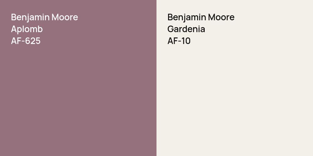 Benjamin Moore Aplomb vs. Benjamin Moore Gardenia