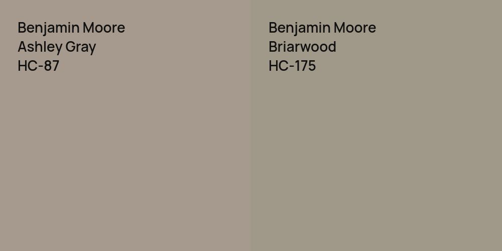 Benjamin Moore Ashley Gray vs. Benjamin Moore Briarwood