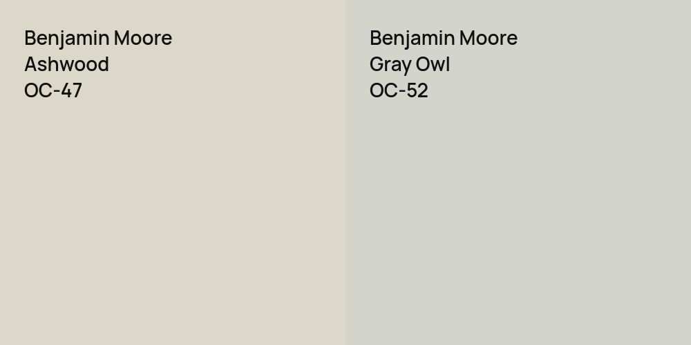 Benjamin Moore Ashwood vs. Benjamin Moore Gray Owl