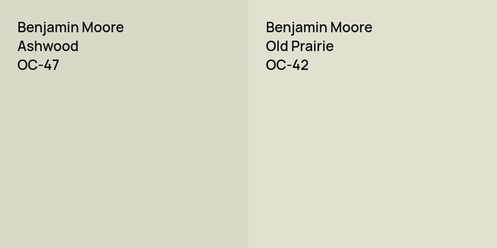 Benjamin Moore Ashwood vs. Benjamin Moore Old Prairie