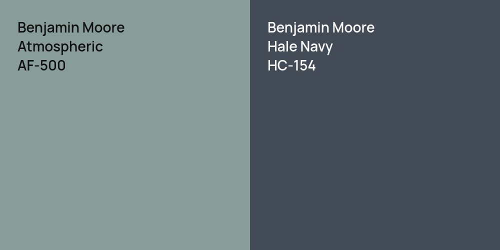 Benjamin Moore Atmospheric vs. Benjamin Moore Hale Navy