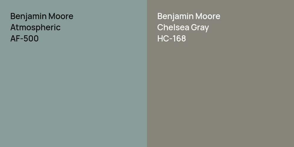 Benjamin Moore Atmospheric vs. Benjamin Moore Chelsea Gray